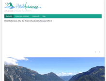 Tablet Screenshot of hotelachensee.com